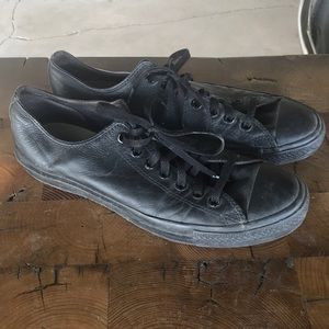 Black Leather Converse